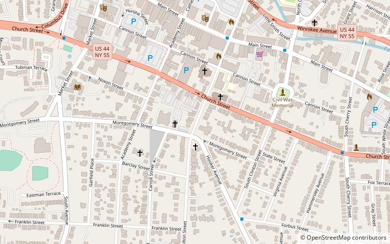 Vassar-Warner Row location map