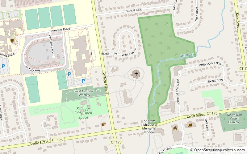 st mary parish newington location map