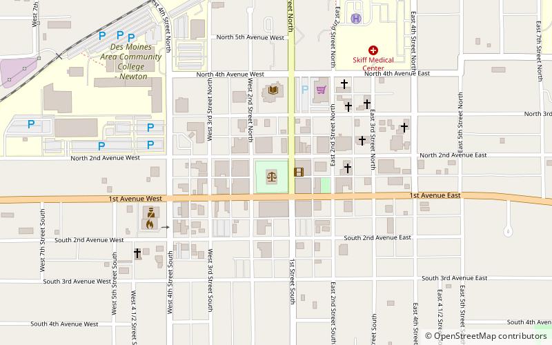 Jasper County Courthouse location map