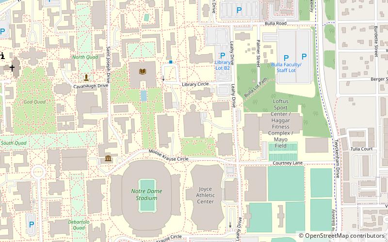 notre dame college of science south bend location map