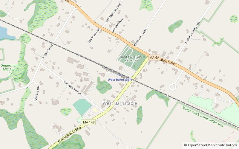 West Barnstable station location map