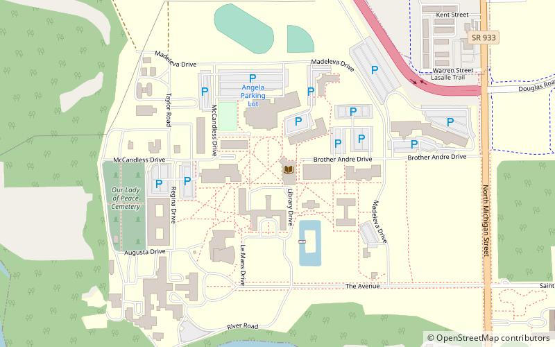 Saint Mary's College location map
