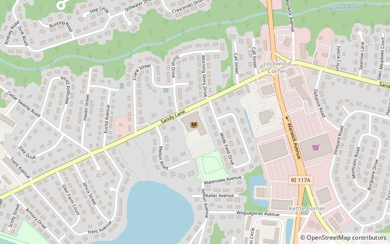 Warwick Public Library location map