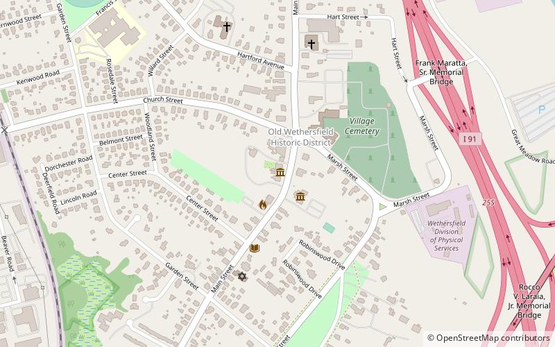 Webb-Deane-Stevens Museum location map