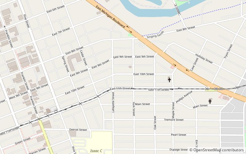 Elston Grove Historic District location map