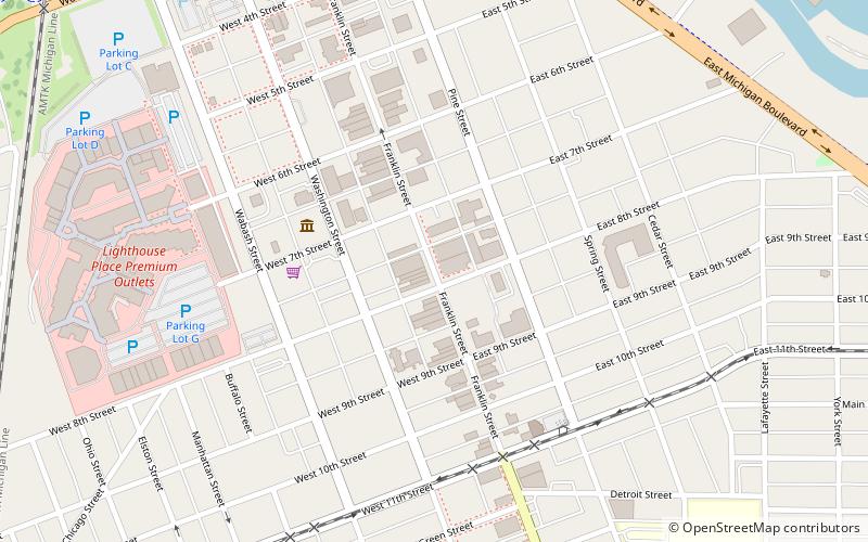 Franklin Street Commercial Historic District location map