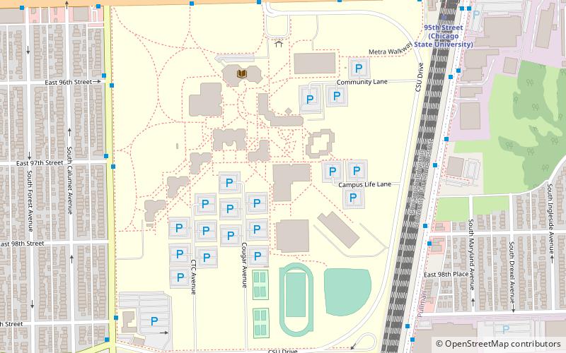 Dickens Athletic Center location map