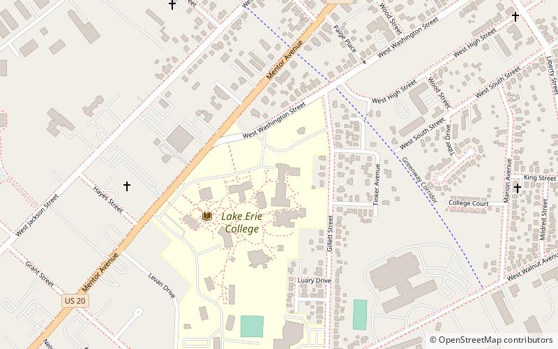 Lake Erie College location map