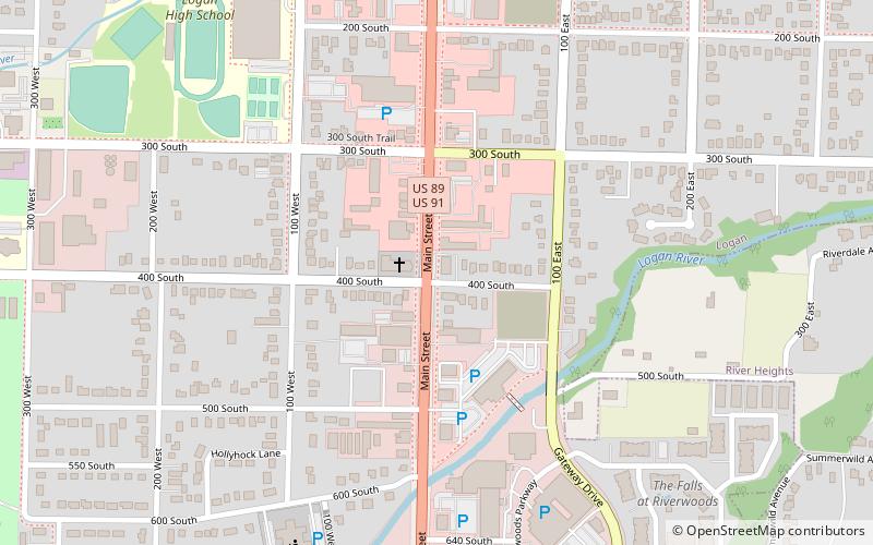 Logan LDS Sixth Ward Church location map