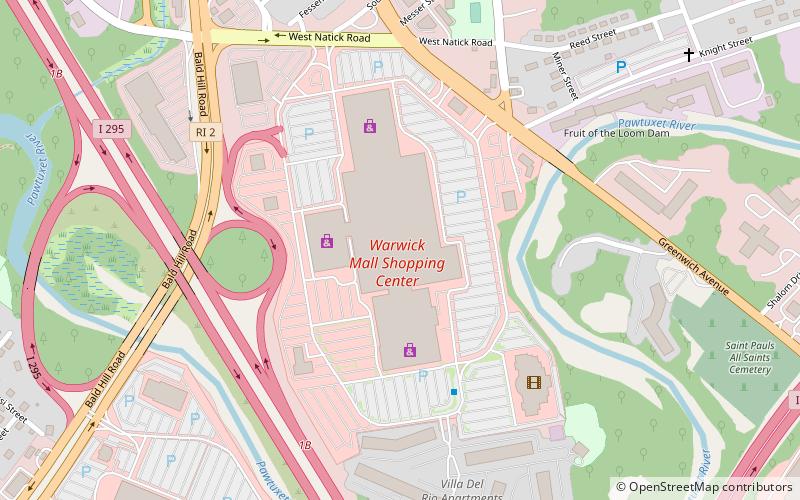 Warwick Mall location map