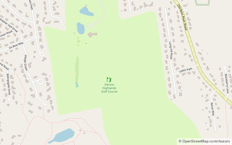Dennis Pines and Dennis Highlands Golf Courses location map