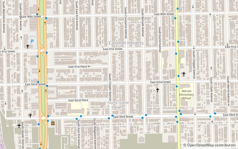 stony island avenue chicago location map