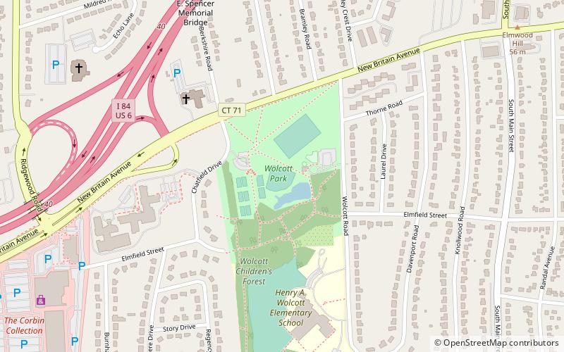 wolcott park west hartford location map