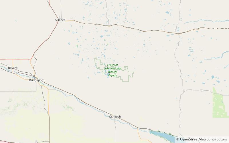 Crescent Lake National Wildlife Refuge location map