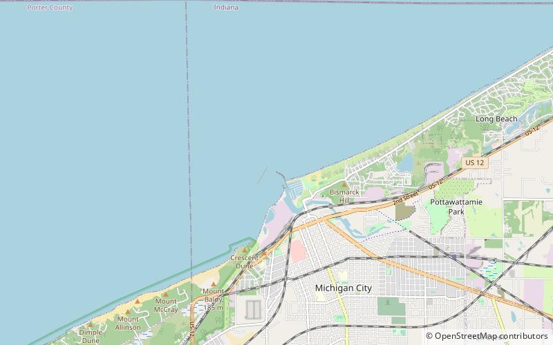 Phare de Michigan City location map