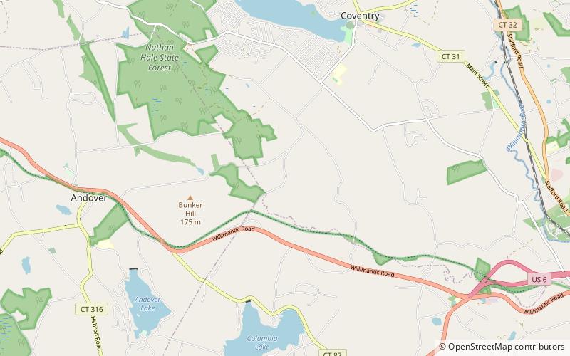 Parker–Hutchinson Farm location map