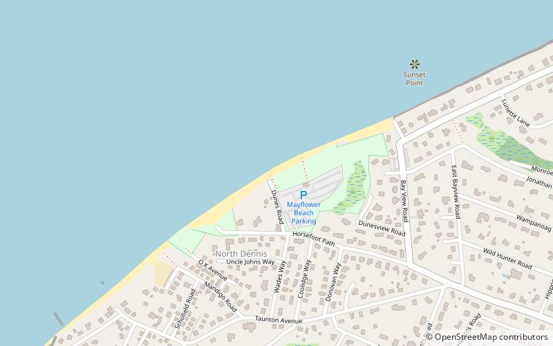 Mayflower Beach location map