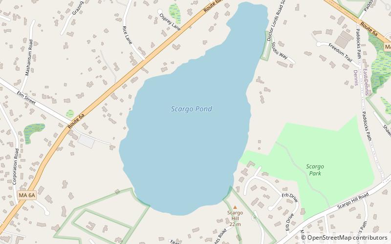 scargo lake dennis location map