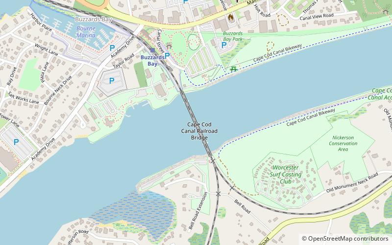 Cape Cod Canal Railroad Bridge location map