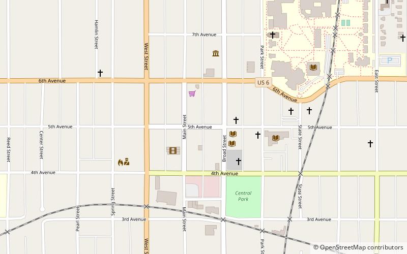 Grinnell Herald Building location map