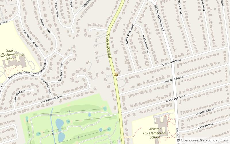 Noah Webster House location map
