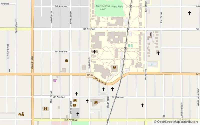 Faulconer Gallery location map