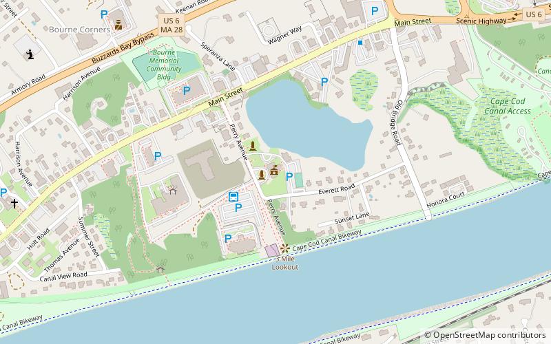 Bourne Town Hall location map