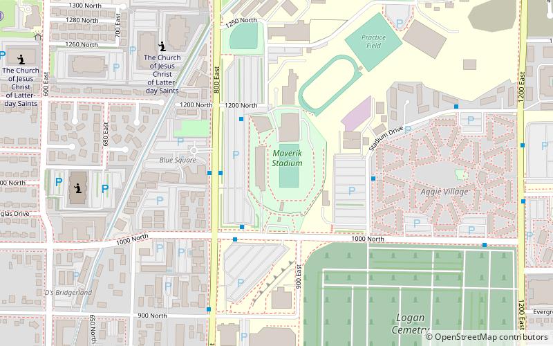 Maverik Stadium location map