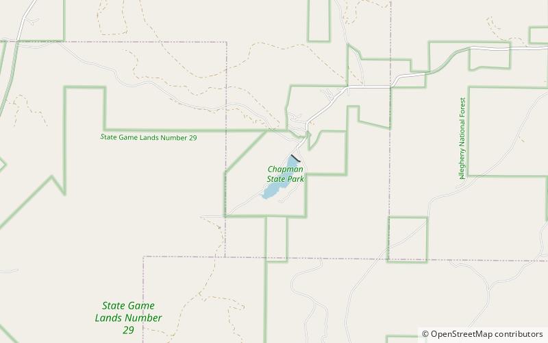 Chapman State Park location map