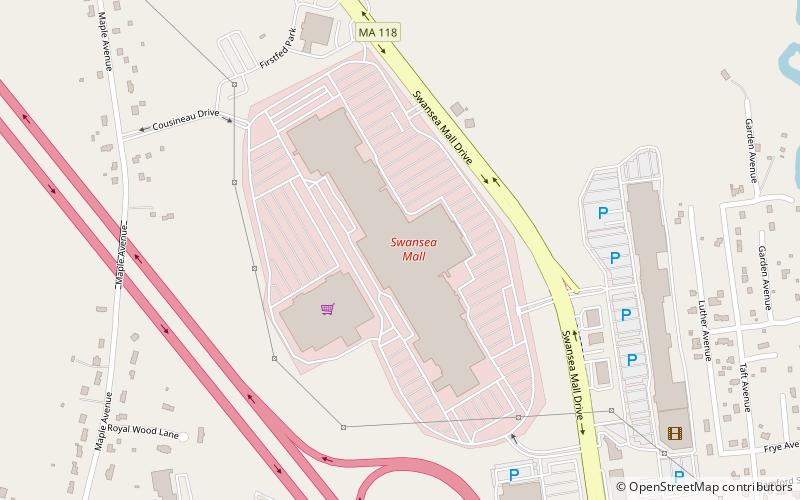 Swansea Mall location map