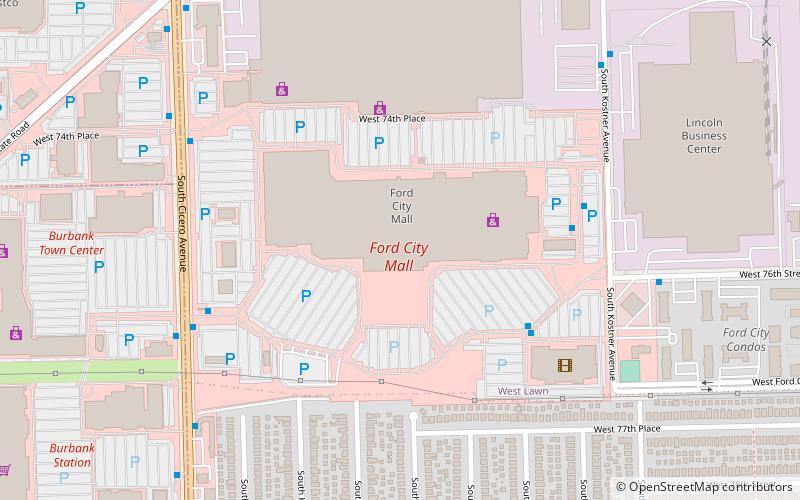 Ford City Mall location map