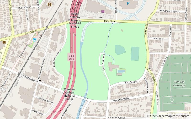 pope park hartford location map