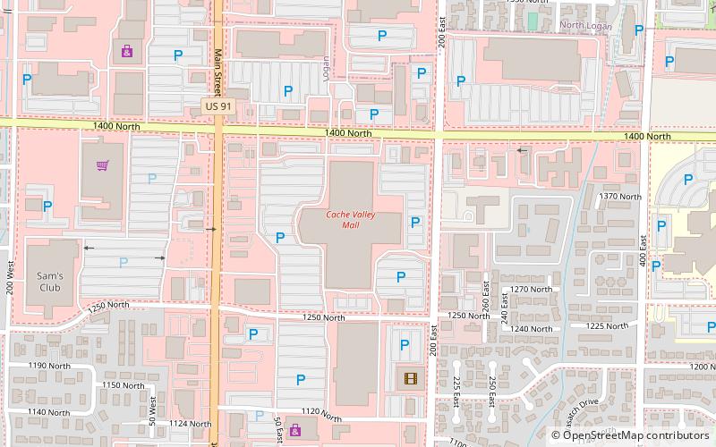 Cache Valley Mall location map