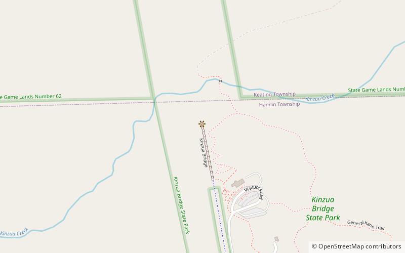 Most Kinzua location map