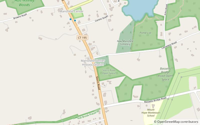 Mansfield Center Cemetery location map