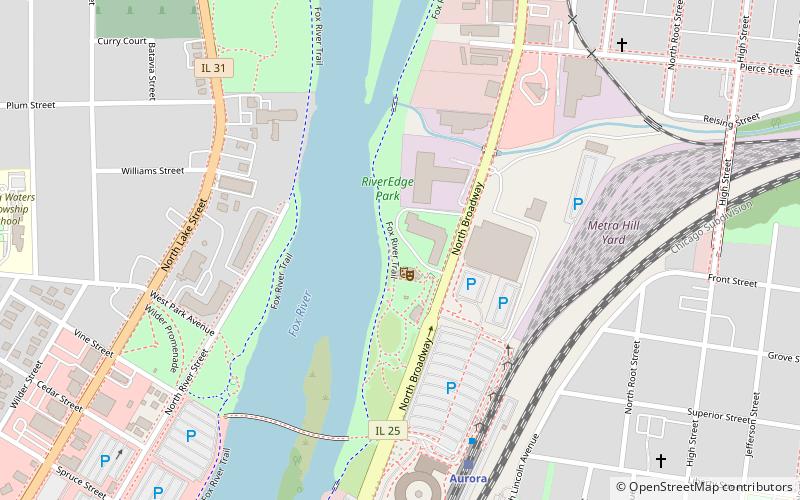 riveredge park aurora location map
