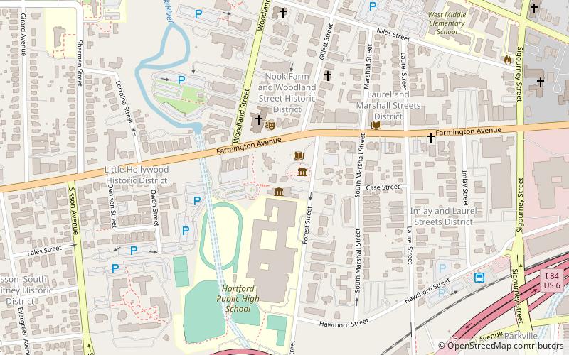 Harriet Beecher Stowe Center location map