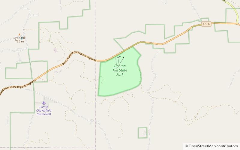 Denton Hill State Park location map