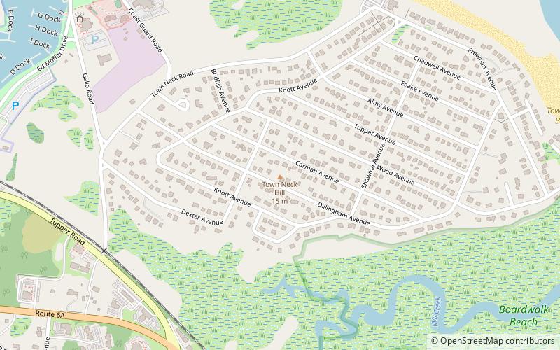 town neck hill sandwich location map