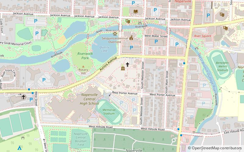 Naper Settlement location map