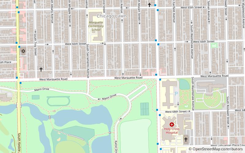 Chicago Lawn location map
