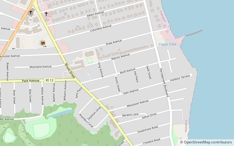 Edgewood Historic District–Anstis Greene Estate Plats location map