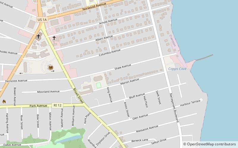 Edgewood Historic District–Shaw Plat location map