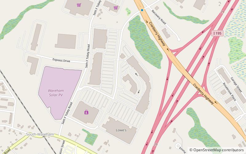 Wareham Crossing location map