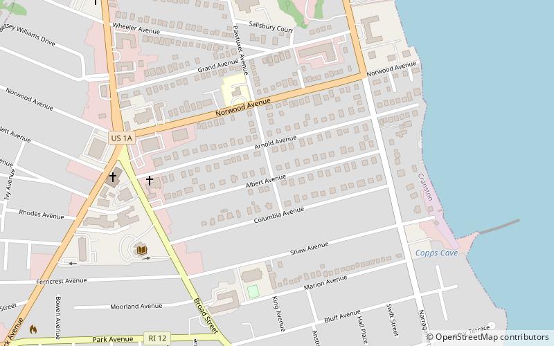 Edgewood Historic District–Arnold Farm Plat location map