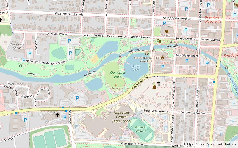 naperville riverwalk park location map
