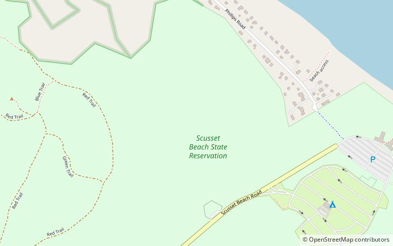 Scusset Beach State Reservation location map
