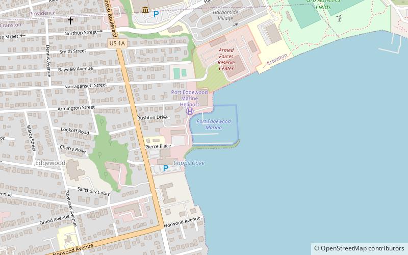 port edgewood marina cranston location map