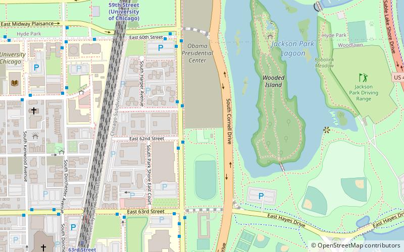 obama presidential center chicago location map
