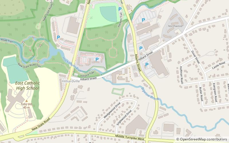 The Hilliard Mills location map